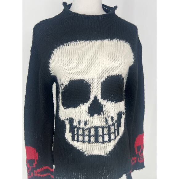 Grunge Tripp NYC skull sweater size S - Picture 2 of 6